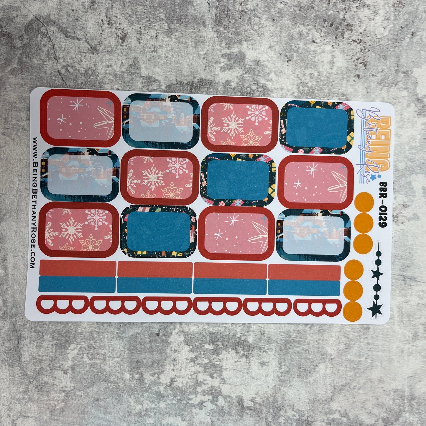 Christmas boxes planner stickers (BBR-0129)