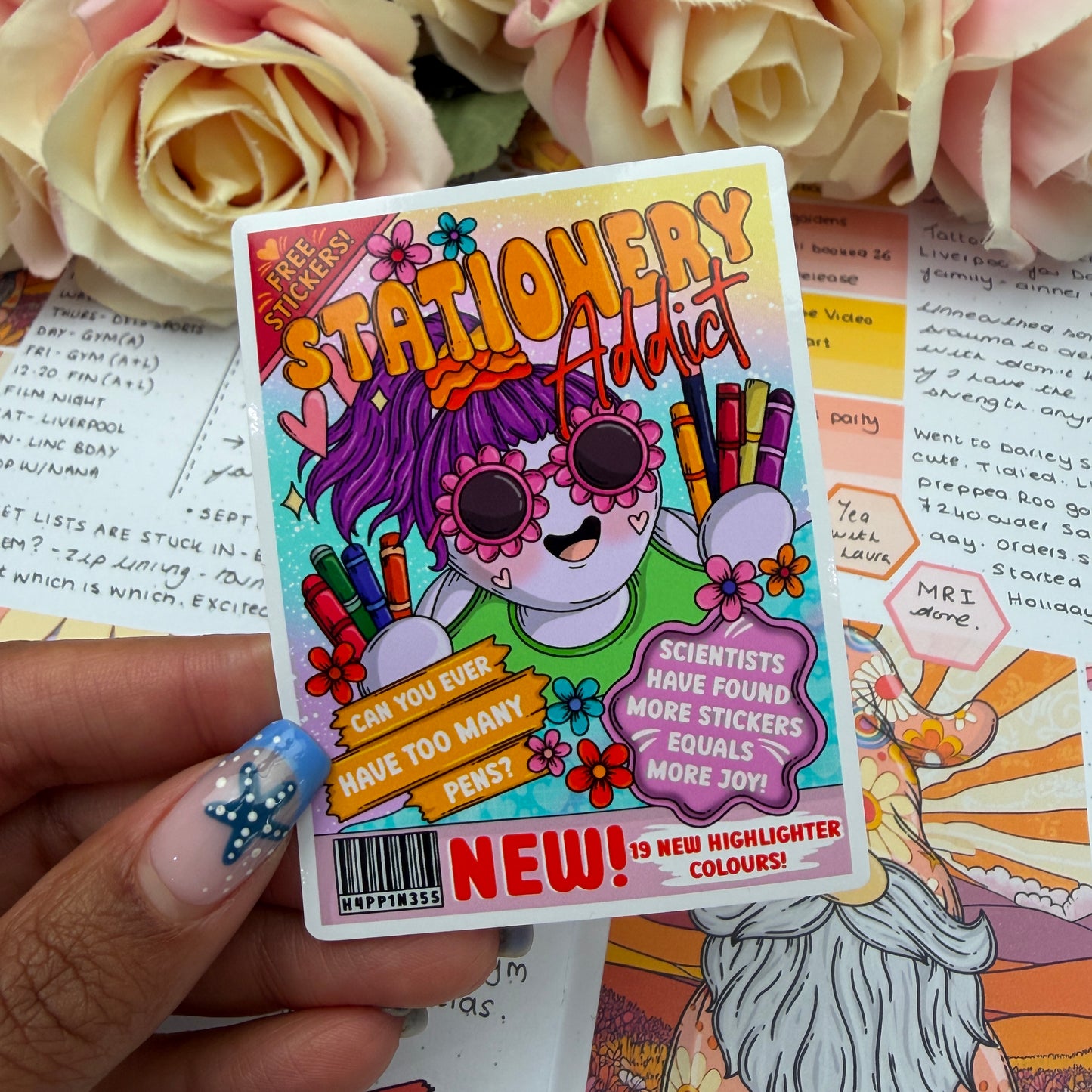 (172) Stationery Addict Magazine- vinyl sticker