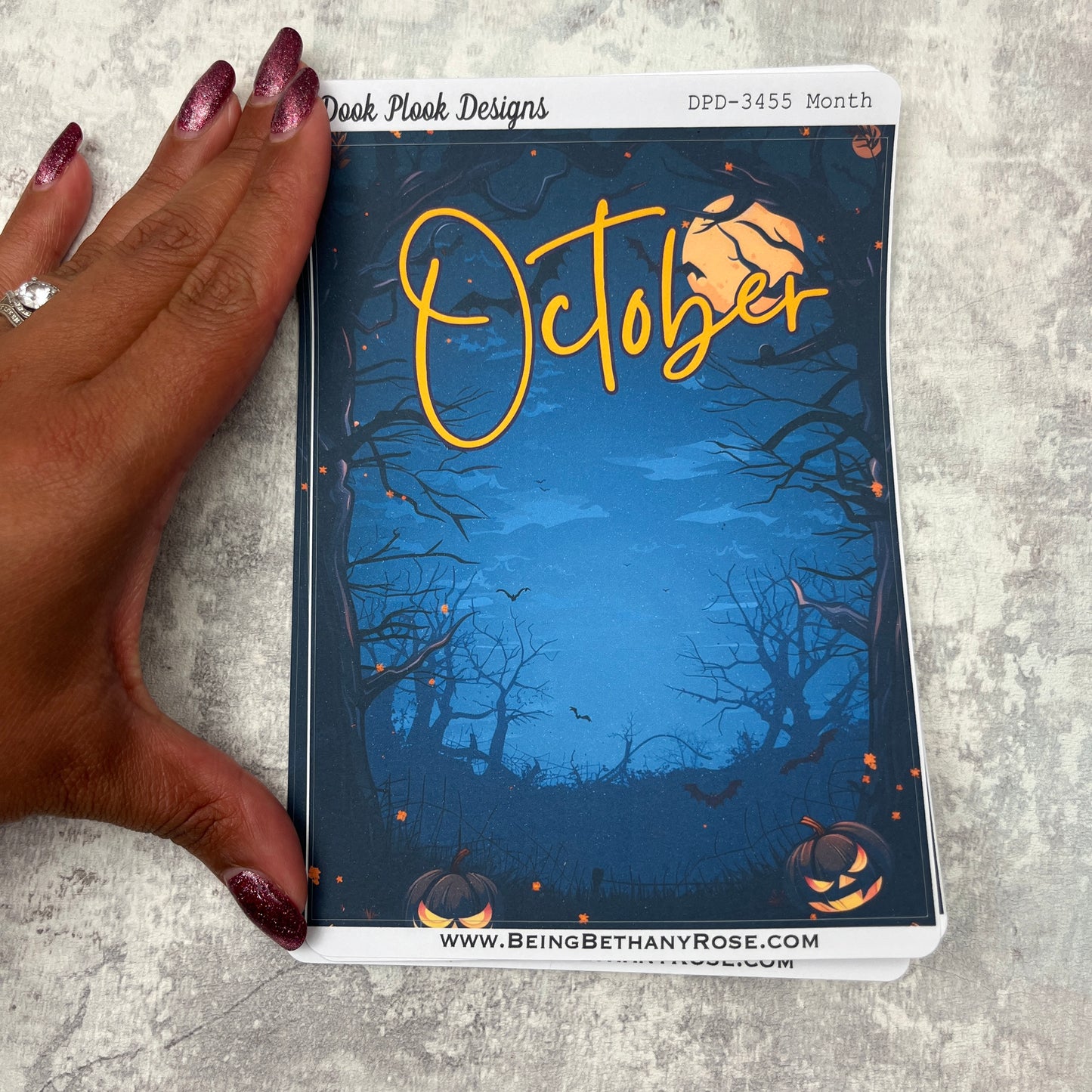 Large Cover Page ' October 2.0' Halloween Witches Brew Sticker (DPD3455)