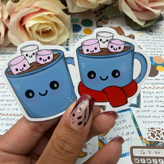 Hot Chocolate character - vinyl sticker (LLU046-47)