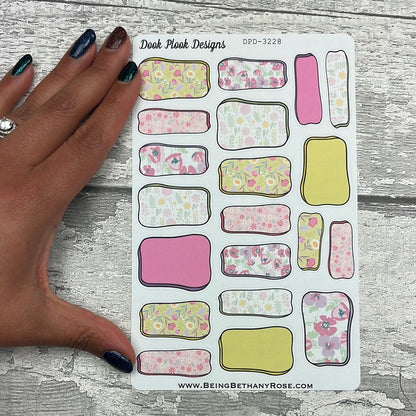 Cheryl  Hand drawn box stickers (DPD3228)