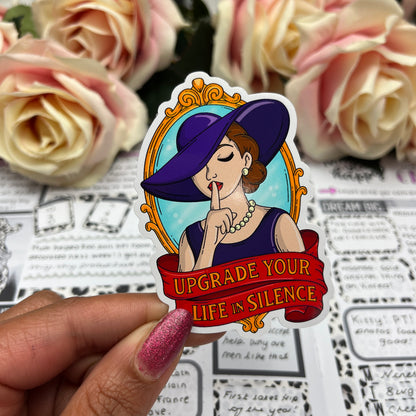 (0145) Upgrade your life silence - vinyl sticker