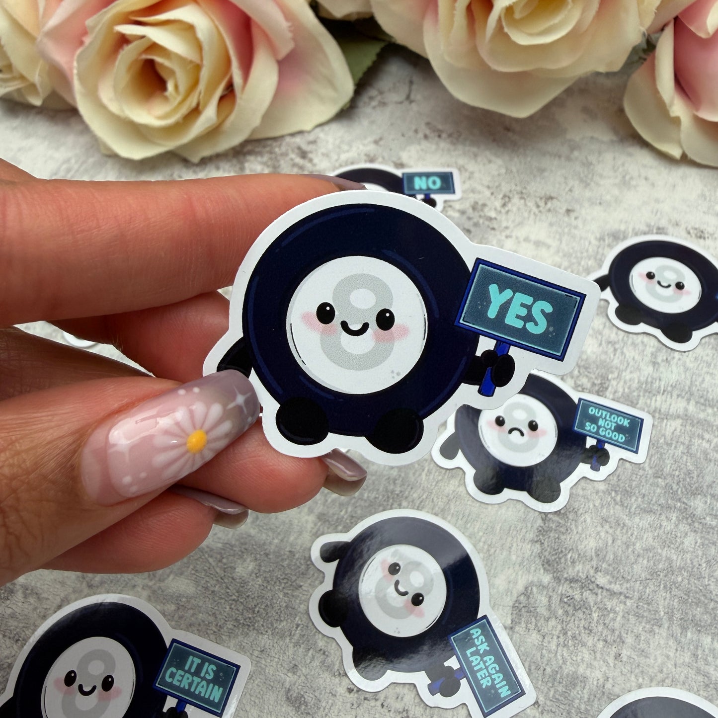 Mystic 8 ball prophecy - vinyl sticker (LLU019-30)