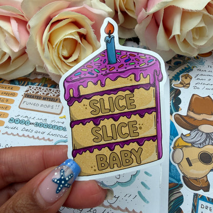 (171) Slice, Slice Baby  - vinyl sticker