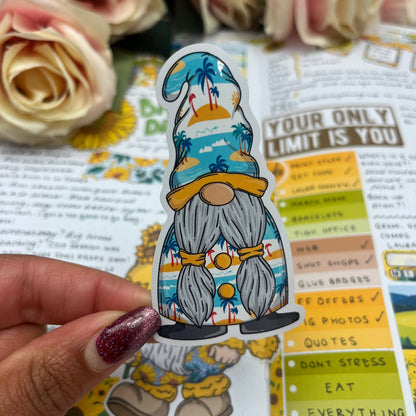 (0143) Summer Beach Gonk - vinyl sticker