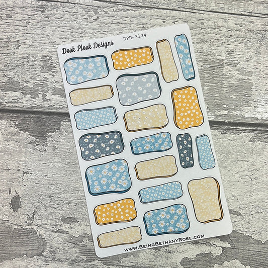 Daisy Hand drawn box stickers (DPD3134)