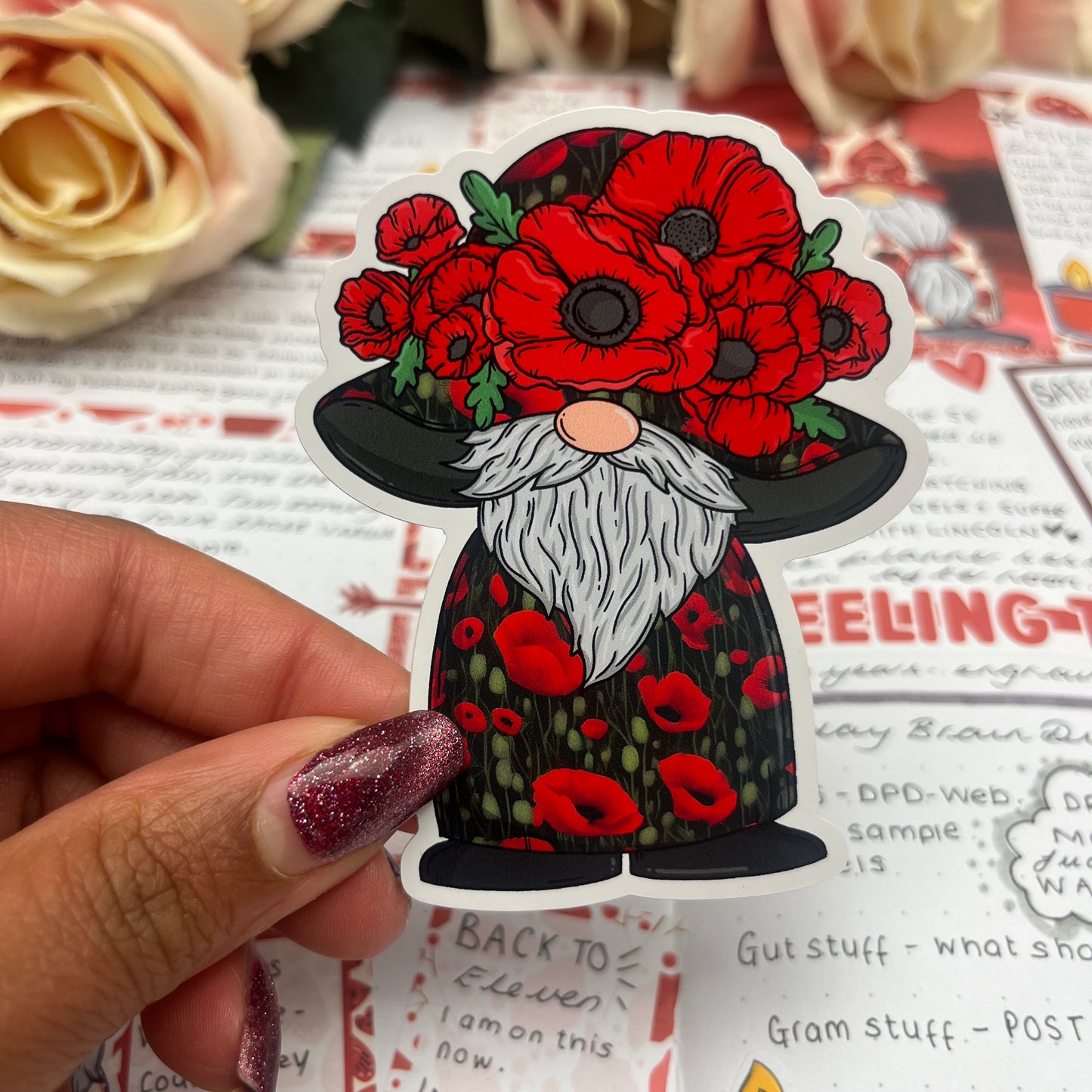 (0144) Poppy Gonk - vinyl sticker