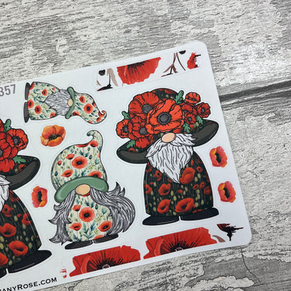 Poppy Hat Gonk Stickers (TGS0357)