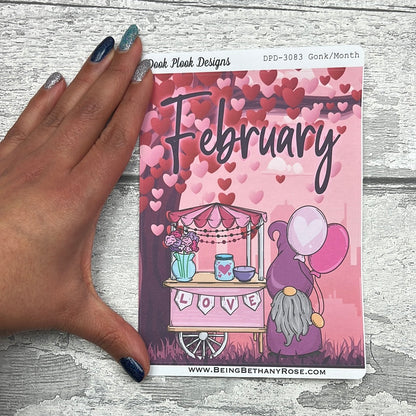 Large Cover Page ' February ' Sticker (DPD3083)