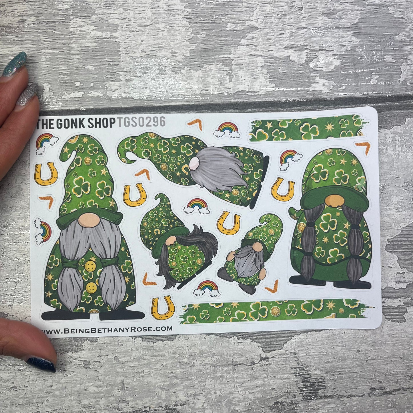 Cara-  St Patricks Day Gonk Stickers (TGS0296)