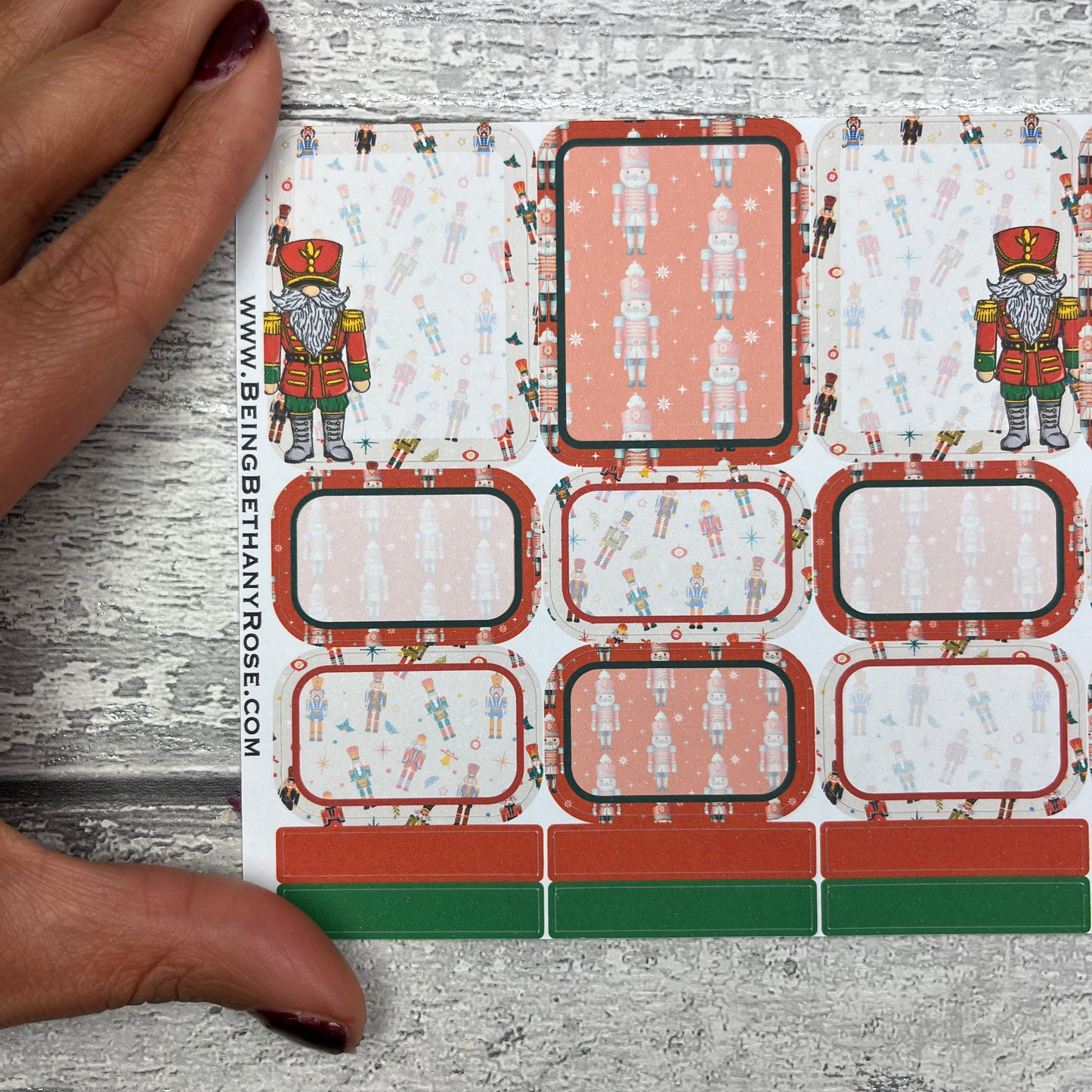 Nancy Nutcracker boxes planner stickers (DPD3400)