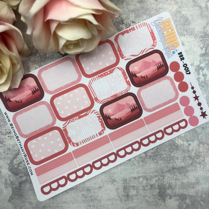 Joy Valentines boxes planner stickers (BBR-0017)