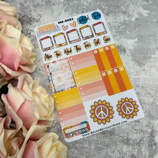 Bodhi Flower Power functional planner stickers (BBR-0083)
