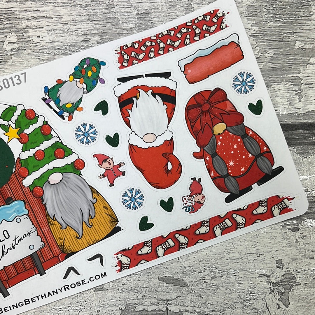 Hello Christmas Gonk Stickers (TGS0280)