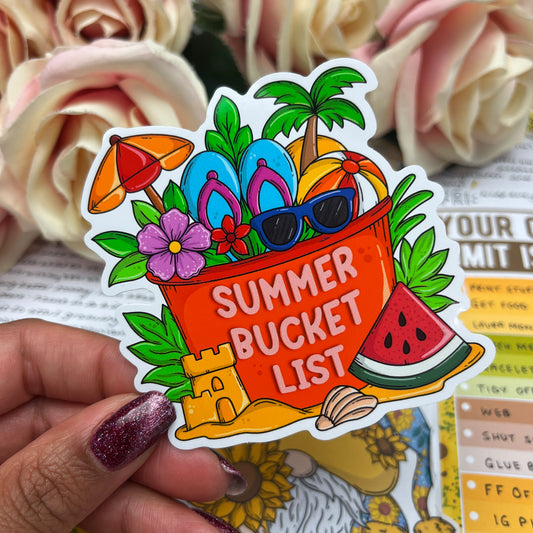 (0141) The Summer Bucket List - vinyl sticker