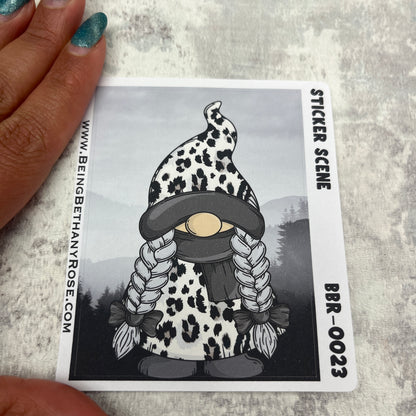Wendy Mono Leopard Print scene sticker (BBRSCENE-0023)