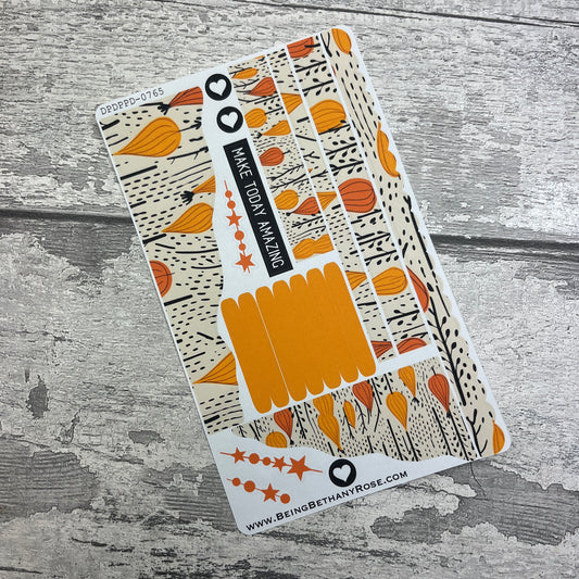 (0765) Passion Planner Daily Wave stickers - Rowan Autumn