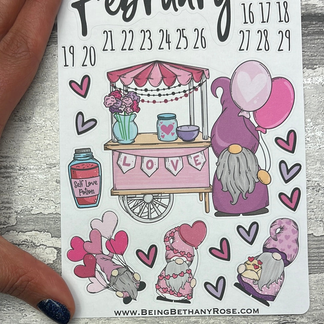 Juliet - valentines / Love February journalling planner stickers (DPD3087)