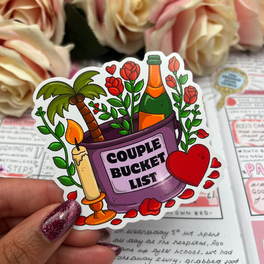 (0139) The Couple Bucket List - vinyl sticker