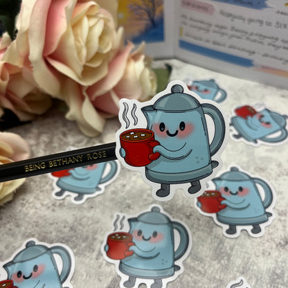 Time for a brew kettle - vinyl sticker (LLU005)