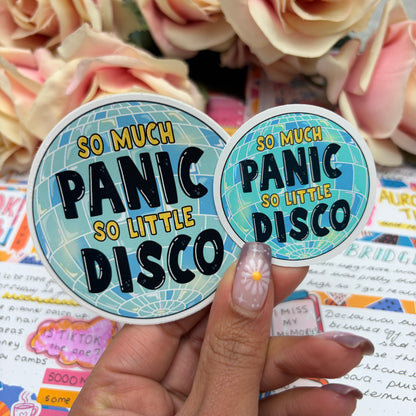 (015) Panic at the disco  - anxiety quote - mental health - vinyl sticker