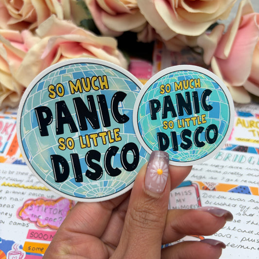 (015) Panic at the disco  - anxiety quote - mental health - vinyl sticker