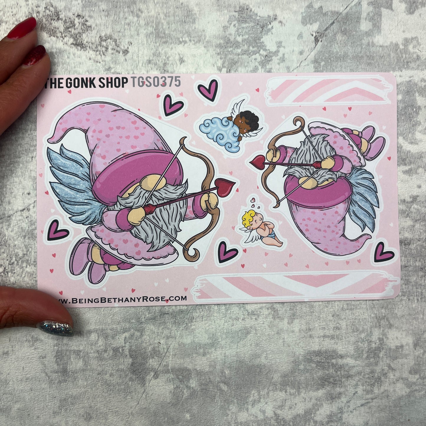 Joy Cupid Valentines Gonk Stickers (TGS0375)