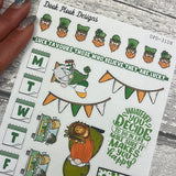 Cara - St Patricks Day - journalling planner stickers (DPD3108)