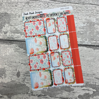 Poppy boxes planner stickers (DPD3366)