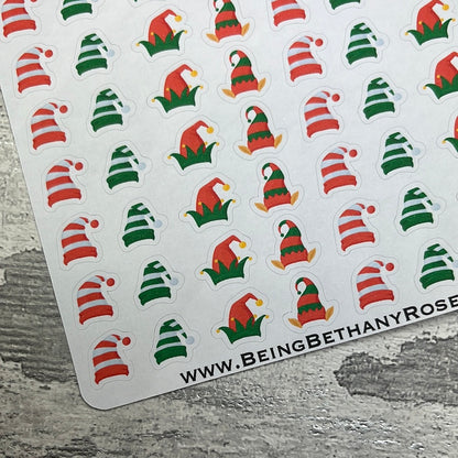 Small elf hat / Christmas stickers (DPD3051)