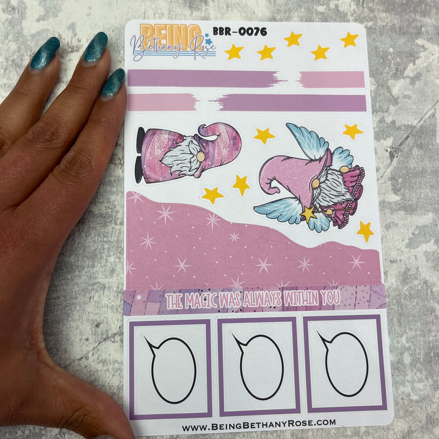 Shay Fairy Magic Gonk journalling planner stickers (BBR-0076)