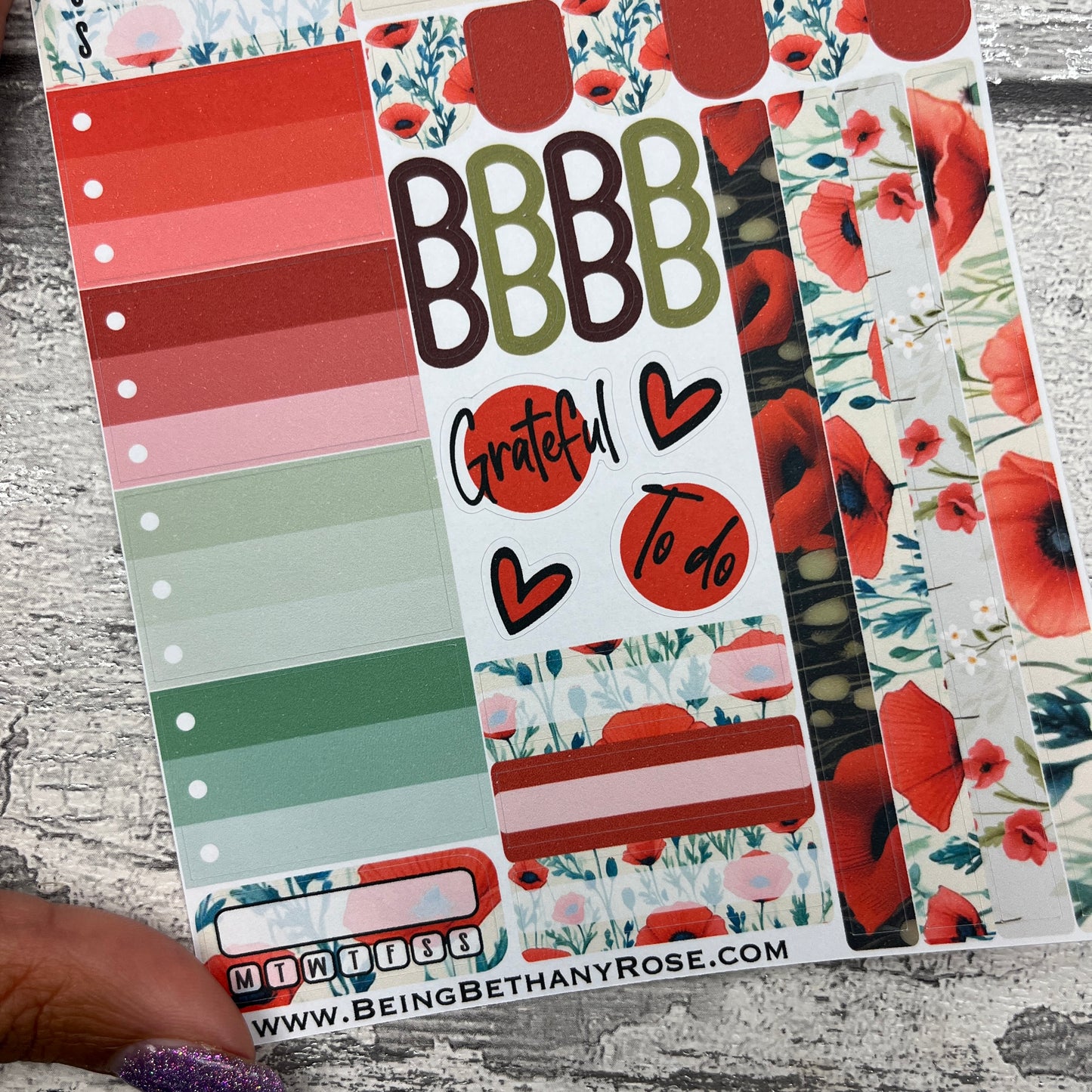 Poppy Gonk functional planner stickers (DPD3367)