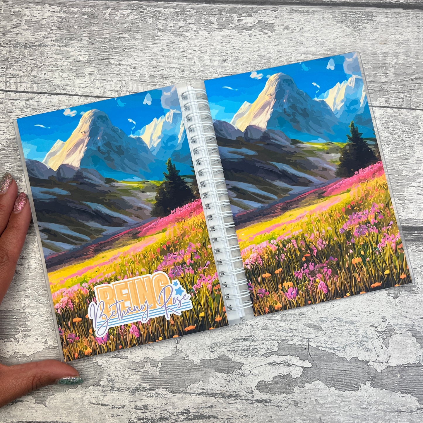 Reusable Sticker Album / Sticker Stash book (Mountains)