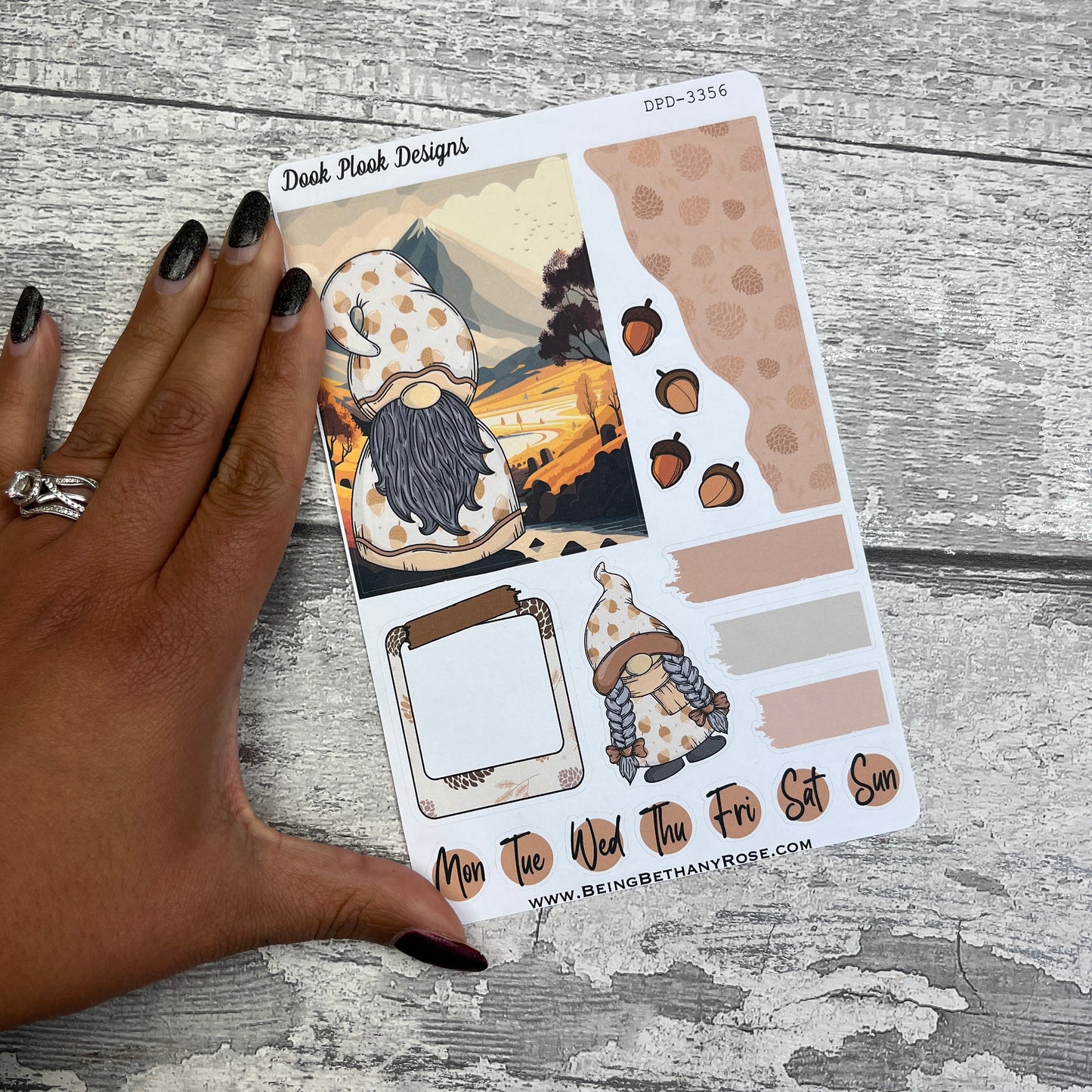 Alicia Acorn Gonk journalling planner stickers (DPD3356)