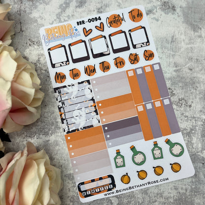 Halloween Sabrina functional planner stickers (BBR-0094)