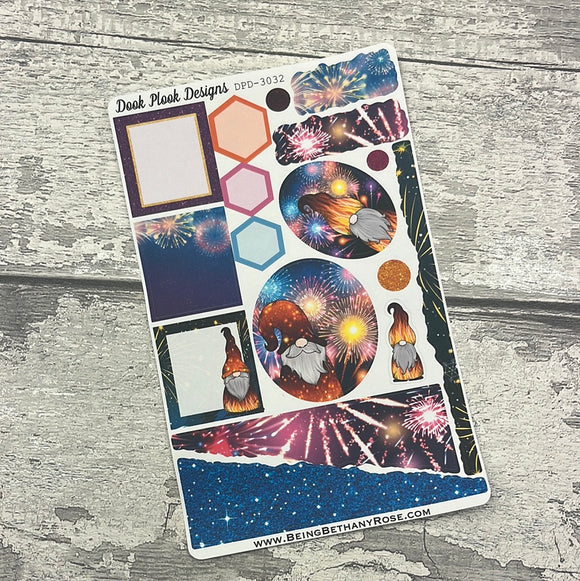 Bonfire Night / Fireworks - decorative planner journalling stickers (DPD3032)