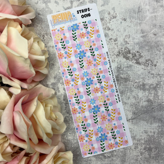 Lucy Spring Picnic - thin washi style strip stickers (BBRSTRIPS-0016)