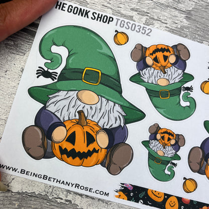 Halloween Pumpkin Gonk Stickers (TGS0352)