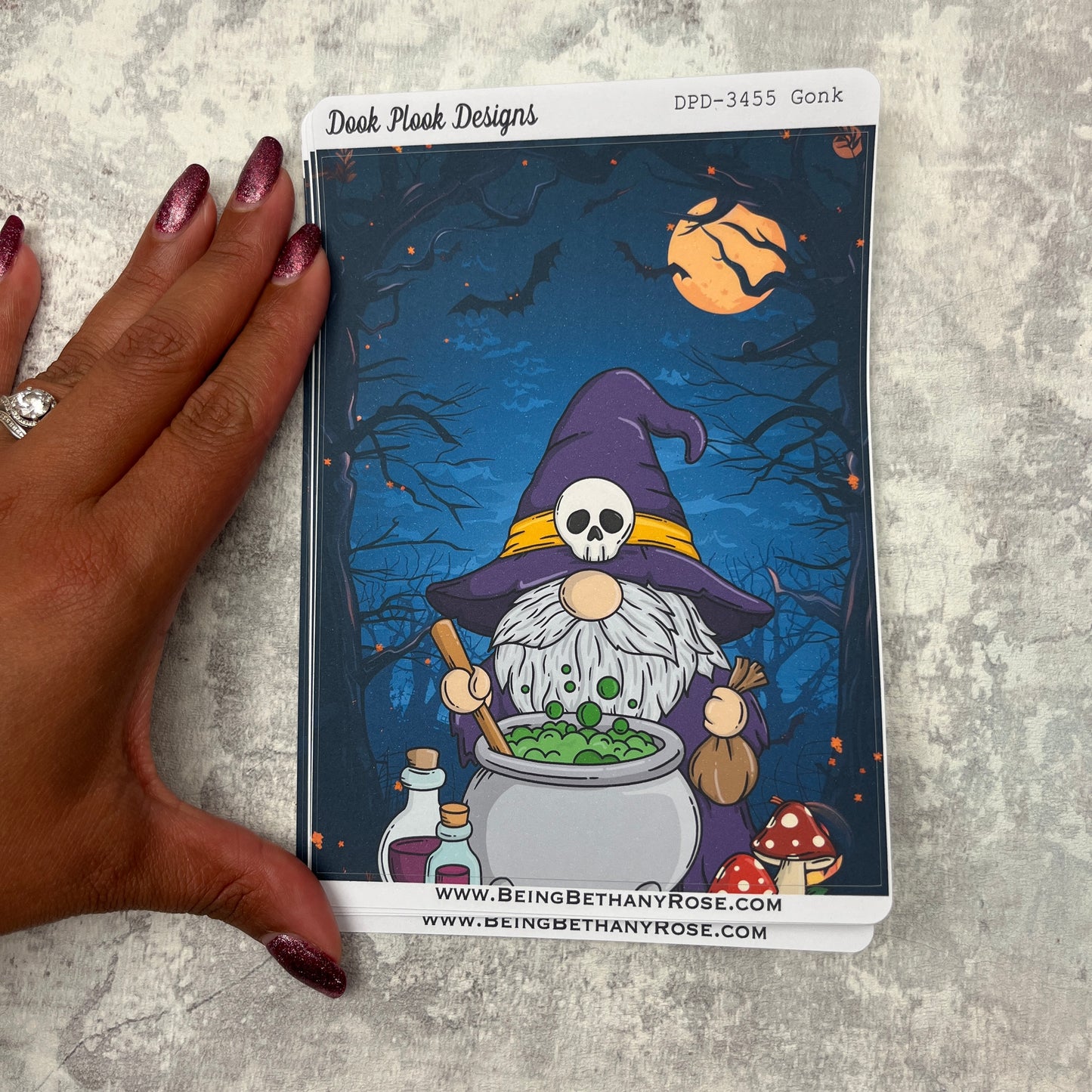 Large Cover Page ' October 2.0' Halloween Witches Brew Sticker (DPD3455)