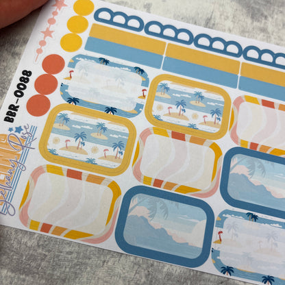 Brittany Beach boxes planner stickers (BBR-0088)