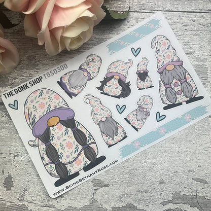 Nancy - Pastel Flowers Gonk Stickers (TGS0300)