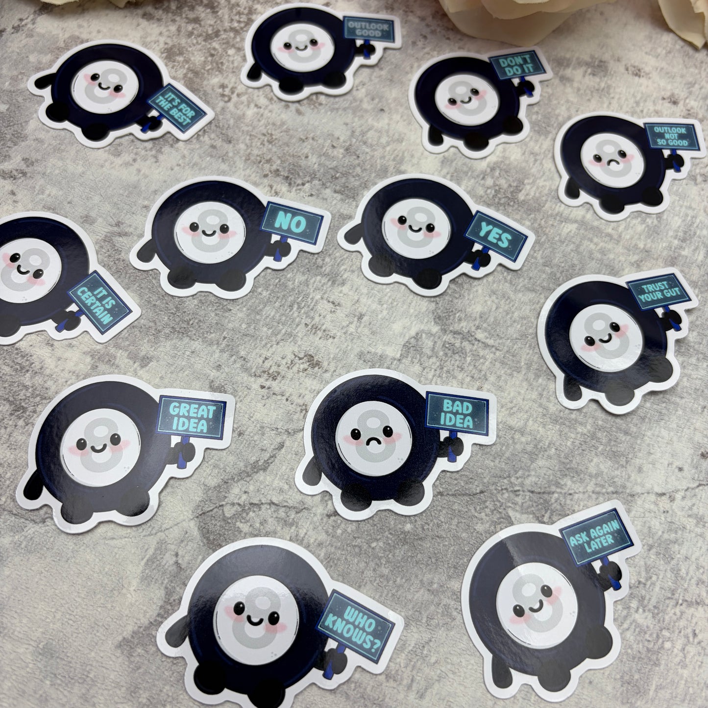 Mystic 8 ball prophecy - vinyl sticker (LLU019-30)