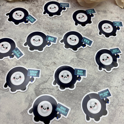 Mystic 8 ball prophecy - vinyl sticker (LLU019-30)