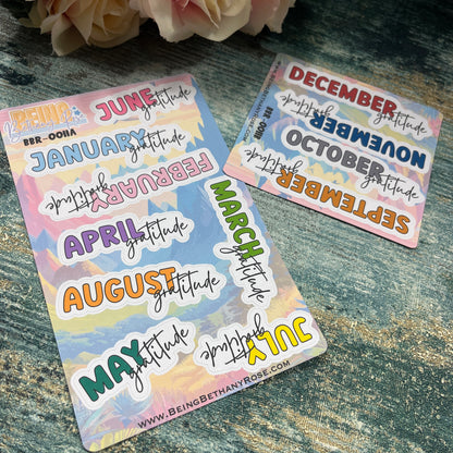 Monthly Gratitude Headers (BBR-0011)