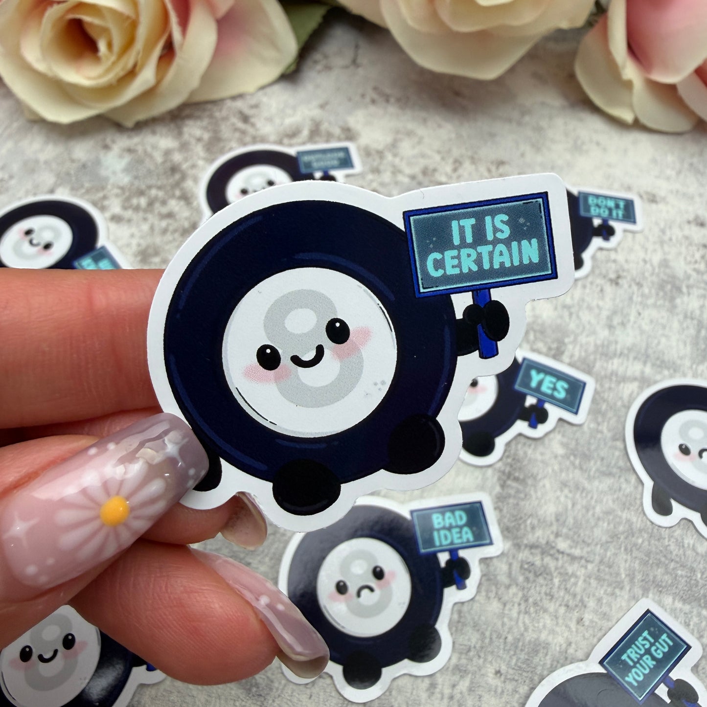 Mystic 8 ball prophecy - vinyl sticker (LLU019-30)