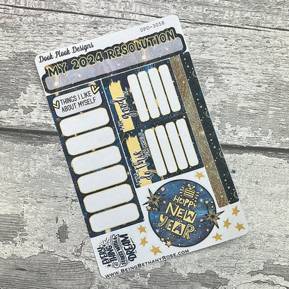 2024 New Year - Journalling planner stickers (DPD3058)