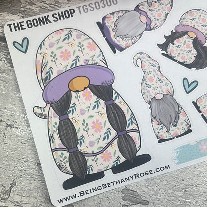 Nancy - Pastel Flowers Gonk Stickers (TGS0300)