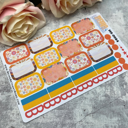 Bodhi Flower Power boxes planner stickers (BBR-0084)
