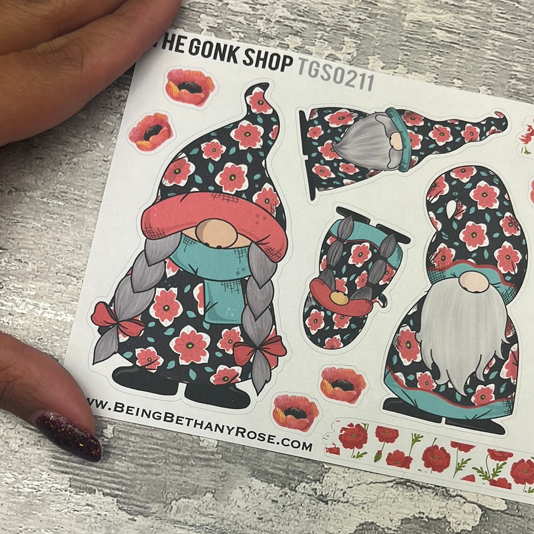 Polly Poppy Chip Gonk Stickers (TGS0278)