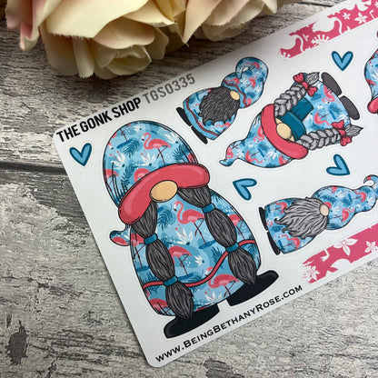 Frankie Flamingo Gonk Stickers (TGS0335)